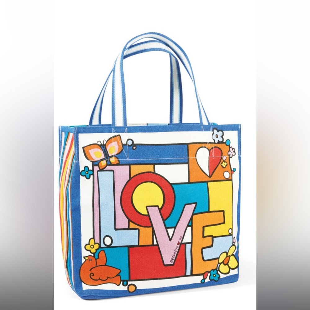 NWT Brighton Power of Love Colorful Tote Bag